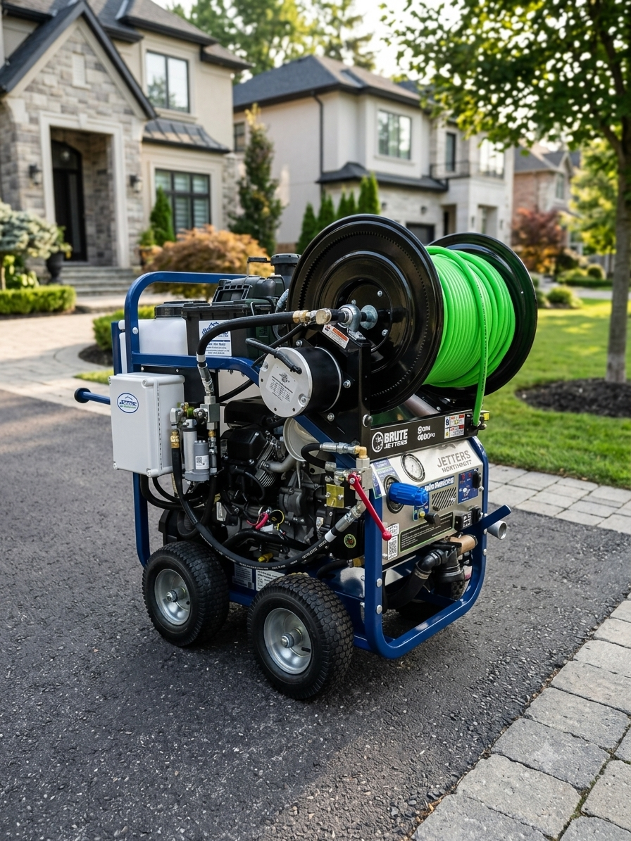 Guardian Drain and Inspection hydro jetter at a West Metro Minneapolis home